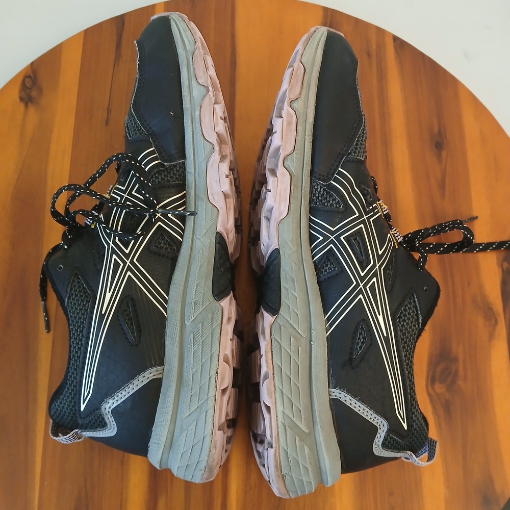 Asics Gel-Venture 8 Running Shoes Womens 8.5 Wide Black Trail Athletic 1012A706 - Picture 10 of 12